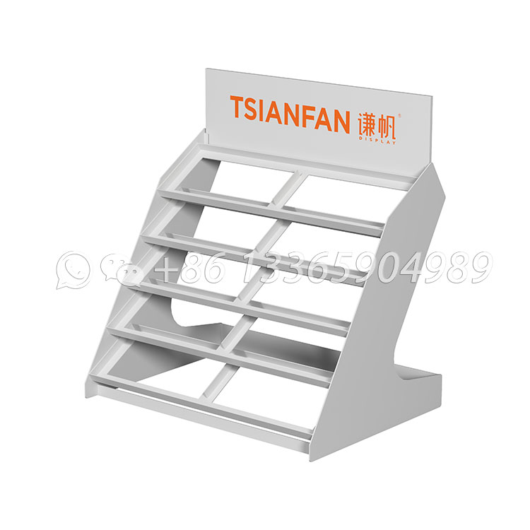 sleek floor stands for showcasing granite panel rack-SRT905 - Image 3
