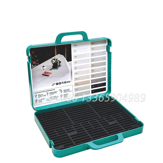 Portable Plastic Sample Case with EVA Foam for Stone & Tile Samples-PL012